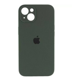 Силікон Original RoundCam Case Apple iPhone 14 (55) Blackish Green