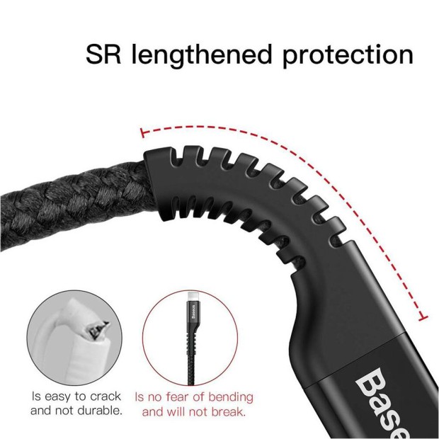 USB-кабель Baseus Eye Spring 2.0A (1m) (Type-C) (Чёрный) CATSR-01