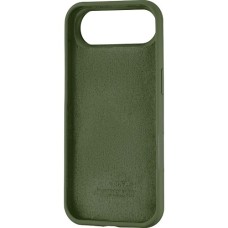 Силіконовий Оригінальний Чохол Круглої Форми для Apple iPhone 17 Air (55) Чорно-Зелений