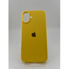 Силіконовий чохол Original Round Case для Apple iPhone 16 Plus (13) Жовтий