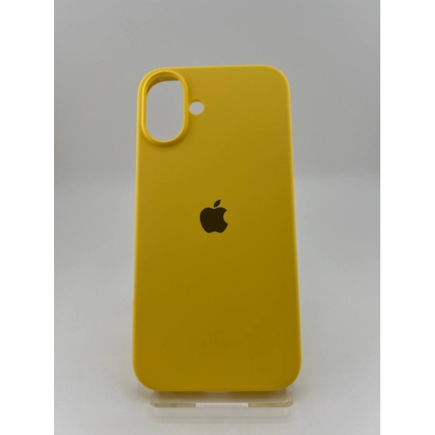 Силикон Original Round Case Apple iPhone 16 Plus (13) Yellow