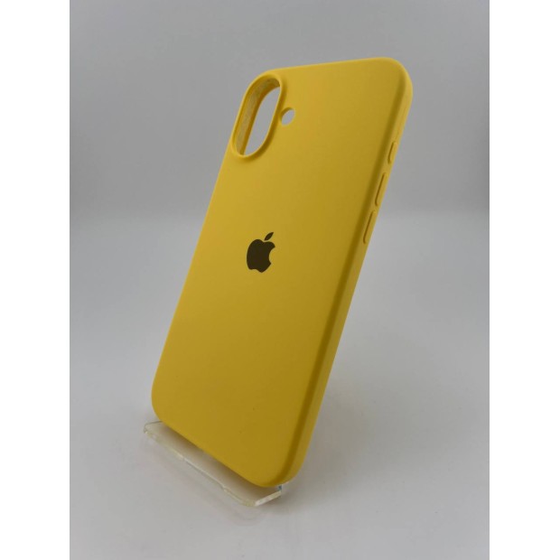 Силіконовий чохол Original Round Case для Apple iPhone 16 Plus (13) Жовтий