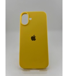 Силіконовий чохол Original Round Case для Apple iPhone 16 Plus (13) Жовтий