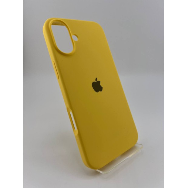 Силіконовий чохол Original Round Case для Apple iPhone 16 Plus (13) Жовтий