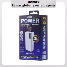 PowerBank Remax RPP-506 30000mAh 20W + 22.5W PD + QC (White)