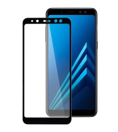 Захисне скло 3D Samsung Galaxy A8 Plus (2018) A730 Чорний