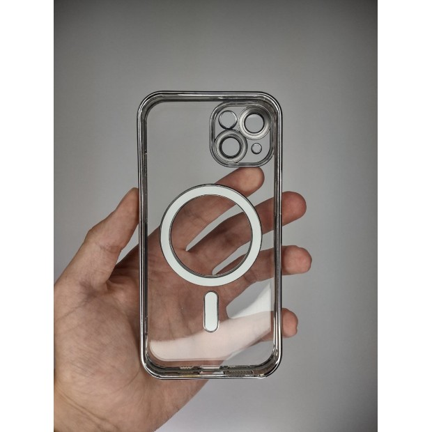 Чохол UMKU Shining з MagSafe для Apple iPhone 14 (Сріблястий)