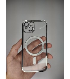 Чохол UMKU Shining з MagSafe для Apple iPhone 14 (Сріблястий)
