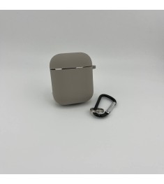 Чохол для навушників Full Silicone Case with Microfiber Apple AirPods (16) Stone..