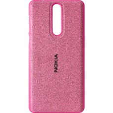 Силіконовий чохол Textile для Nokia 8 (Розовий)