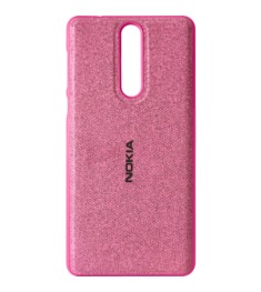 Силіконовий чохол Textile для Nokia 8 (Розовий)