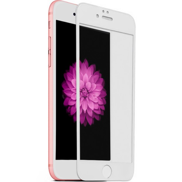 Захисне скло 5D для Apple iPhone 6 Plus  /  6s Plus Біле