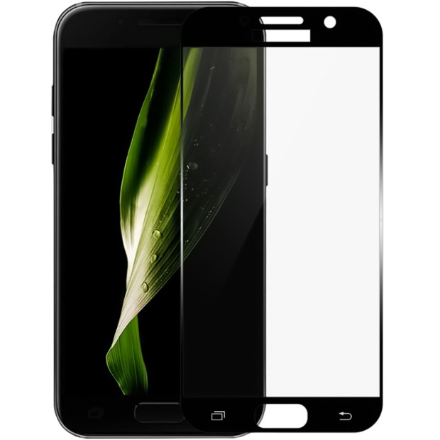 Захисне скло 3D для Samsung Galaxy A3 (2017) A320 Чорне