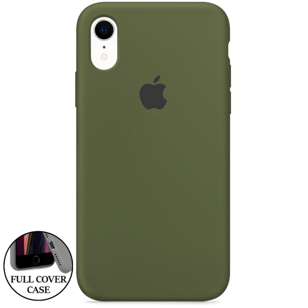 Силікон Original Round Case Apple iPhone XR (46) Deep Green