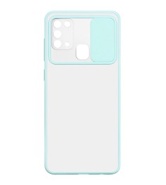 Totu Curtain Case for Samsung Galaxy M51 (2020) (Turquoise)