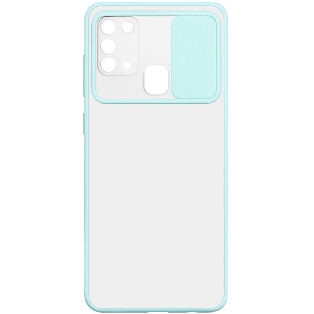 Totu Curtain Case for Samsung Galaxy M51 (2020) (Turquoise)