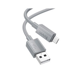 USB-кабель Hoco X107 2.4A (MicroUSB) (Серый)