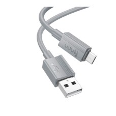 USB-кабель Hoco X107 2.4A (MicroUSB) (Серый) USB-кабель Hoco X107 2.4A (MicroUSB) (Серый)