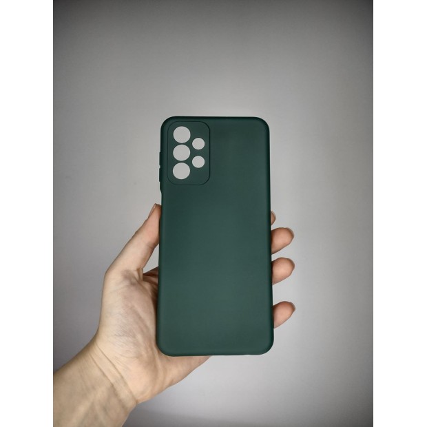 Силіконовий Original 360 Чохол Samsung Galaxy A23 (ShutCam) (Темно-зелений)