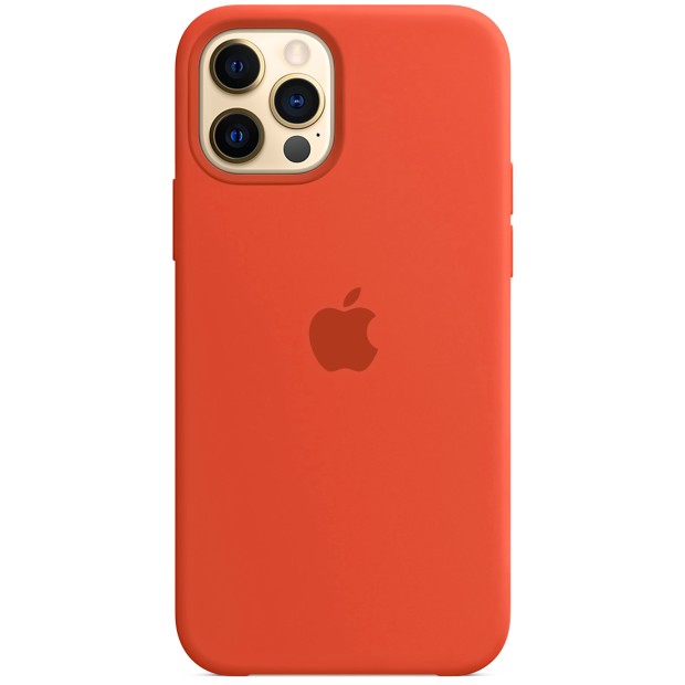Силіконовий оригінальний чохол Apple для iPhone 12 Pro Max (18) Оранжевий