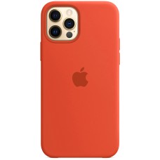 Силіконовий оригінальний чохол Apple для iPhone 12 Pro Max (18) Оранжевий Силіконовий оригінальний чохол Apple для iPhone 12 Pro Max (18) Оранжевий