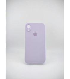 Силіконовий оригінальний квадратний круглий чохол для Apple iPhone XR (71) Світл..