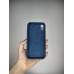 Оригінальний силіконовий чохол Square RoundCam для Apple iPhone XR (09) в кольорі Midnight Blue.