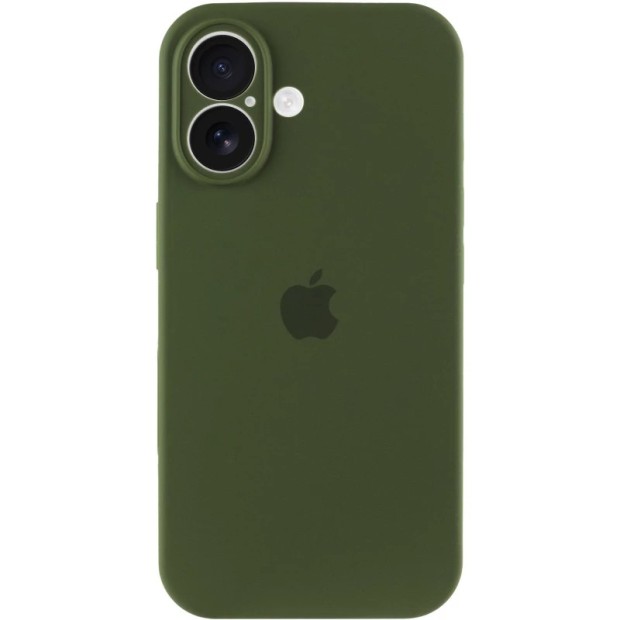 Силикон Original RoundCam Case Apple iPhone 16 (69) Atrovirens