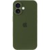 Силикон Original RoundCam Case Apple iPhone 16 (69) Atrovirens
