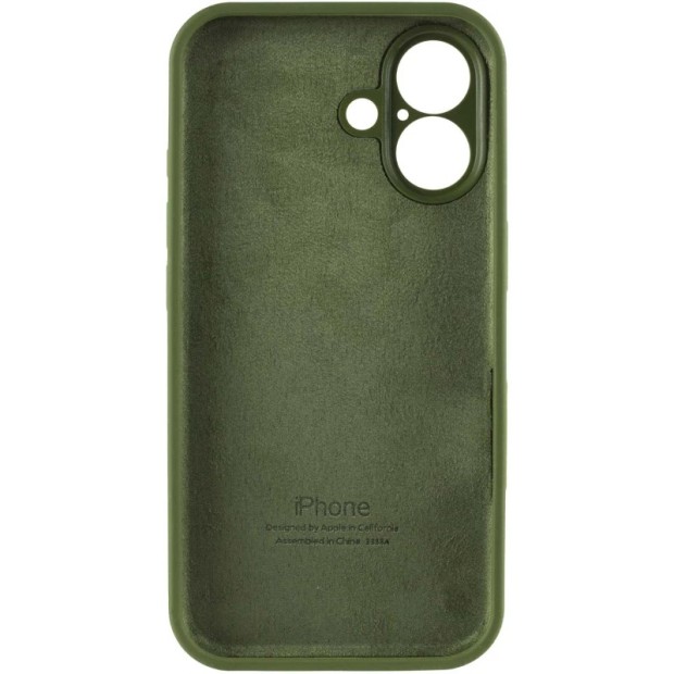 Силикон Original RoundCam Case Apple iPhone 16 (69) Atrovirens