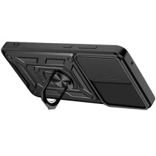 Бронь-чехол Ring Serge Armor Case Xiaomi Poco M5 (ShutCam) (Чёрный)