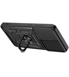 Бронь-чехол Ring Serge Armor Case Xiaomi Poco M5 (ShutCam) (Чёрный)