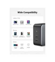 СЗП-адаптер UGREEN CD254 100W GaN (2Type-C) (Чорний)