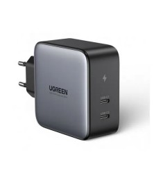 СЗУ-адаптер UGREEN CD254 100W GaN (2Type-C) (Black)