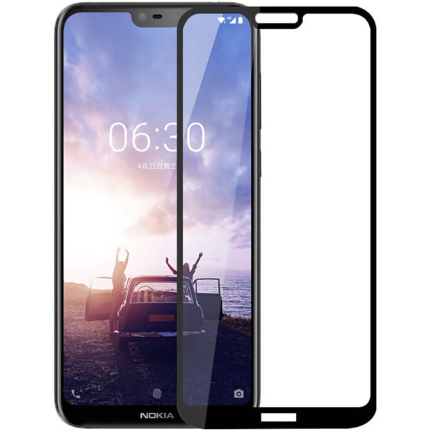 Захисне скло 3D Nokia 6.1 Plus Чорне