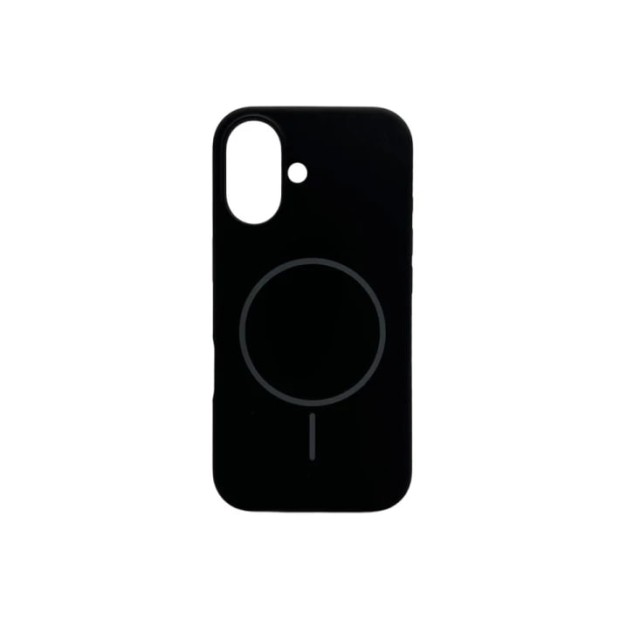 Силикон Original Round Case with MagSafe Apple iPhone 16 (07) Black