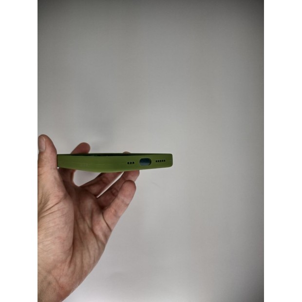 Оригінальний силіконовий чохол RoundCam для Apple iPhone 12 Pro (46) темно-зелений