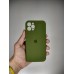 Оригінальний силіконовий чохол RoundCam для Apple iPhone 12 Pro (46) темно-зелений