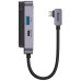 Адаптер USB HUB Baseus PadJoy (Type-C на 1USB3.0 + 1Type-C + 1HDMI) (Сірий) WKWJ000013