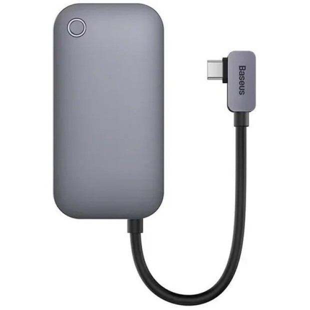 Адаптер USB HUB Baseus PadJoy (Type-C на 1USB3.0 + 1Type-C + 1HDMI) (Сірий) WKWJ000013