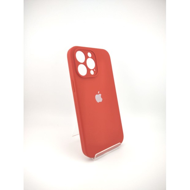 Силіконовий оригінальний чохол RoundCam для Apple iPhone 14 Pro Max (колір паприка)