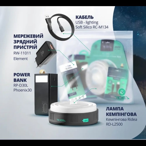 Набір для відключення світла Ridea Antiblackout (Чорний)