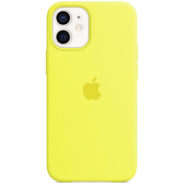 Силіконовий оригінальний чохол Apple для iPhone 12 Mini (47) Lemonade.
