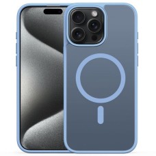 Силиконовый чехол Alabay Cloud Matte Apple iPhone 15 Pro (Light Blue)