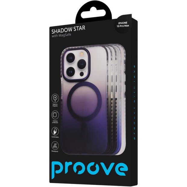Чохол Proove Shadow Star Case MagSafe для iPhone 15 Pro Max (Чорний)