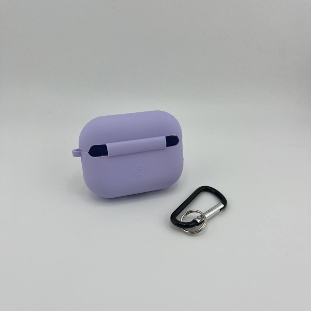 Чохол для навушників Повністю силіконовий з мікрофіброю для Apple AirPods Pro 2 (71) Світлий гліцин