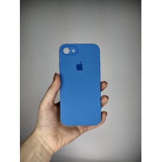 Силіконовий оригінальний квадратний чохол RoundCam для Apple iPhone 7  /  8  /  SE (12) Королівський Синій