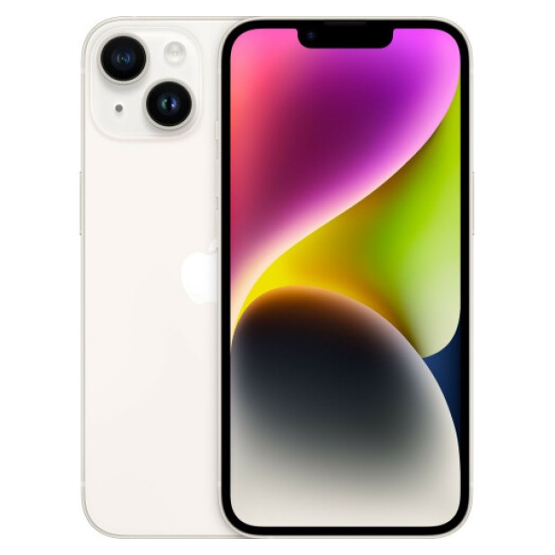 Мобильный телефон Apple iPhone 14 256Gb (Starlight) (Grade A) 78% Б/У