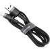 USB cable Baseus Cafule Special Edition 3A (0.5m) (Type-C) (Black) CATKLF-AG1 USB cable Baseus Cafule Special Edition 3A (0.5m) (Type-C) (Black) CATKLF-AG1
