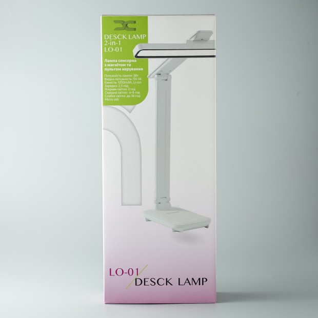 Настольная лампа DC LO-01 1200mAh с пультом ДУ (Белый) D